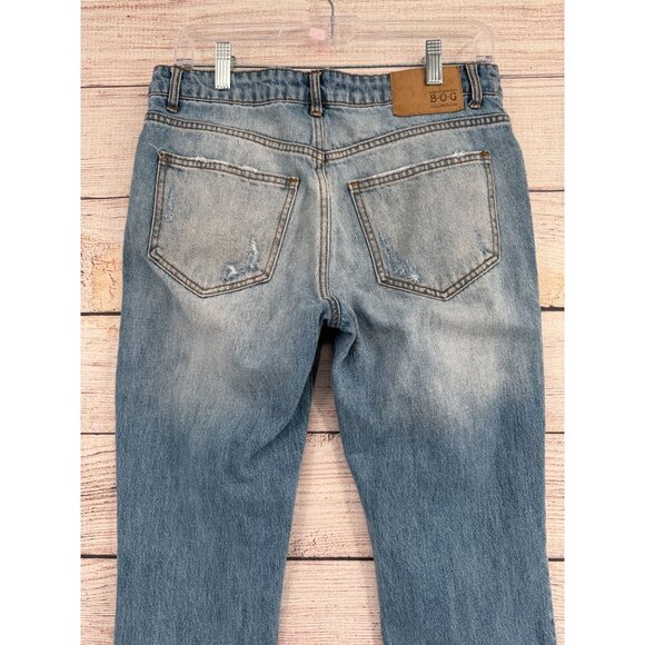Band of Gypsies emme tomboy Distressed Jeans Women's Size‎ 27 Blue Medium Wash - Picture 4 of 14